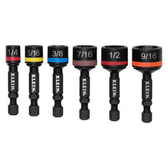 KLEIN TOOLS Klein Tools 32926S Magnetic Power Nut Setters 2-Inch Shaft (6-Piece SAE)