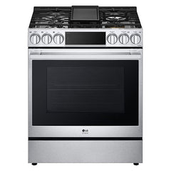 LG Lg LSDS6338F Studio Smart WiâFi Dual Fuel Slide-In Range 22K BTU (6.3 cu. ft.)