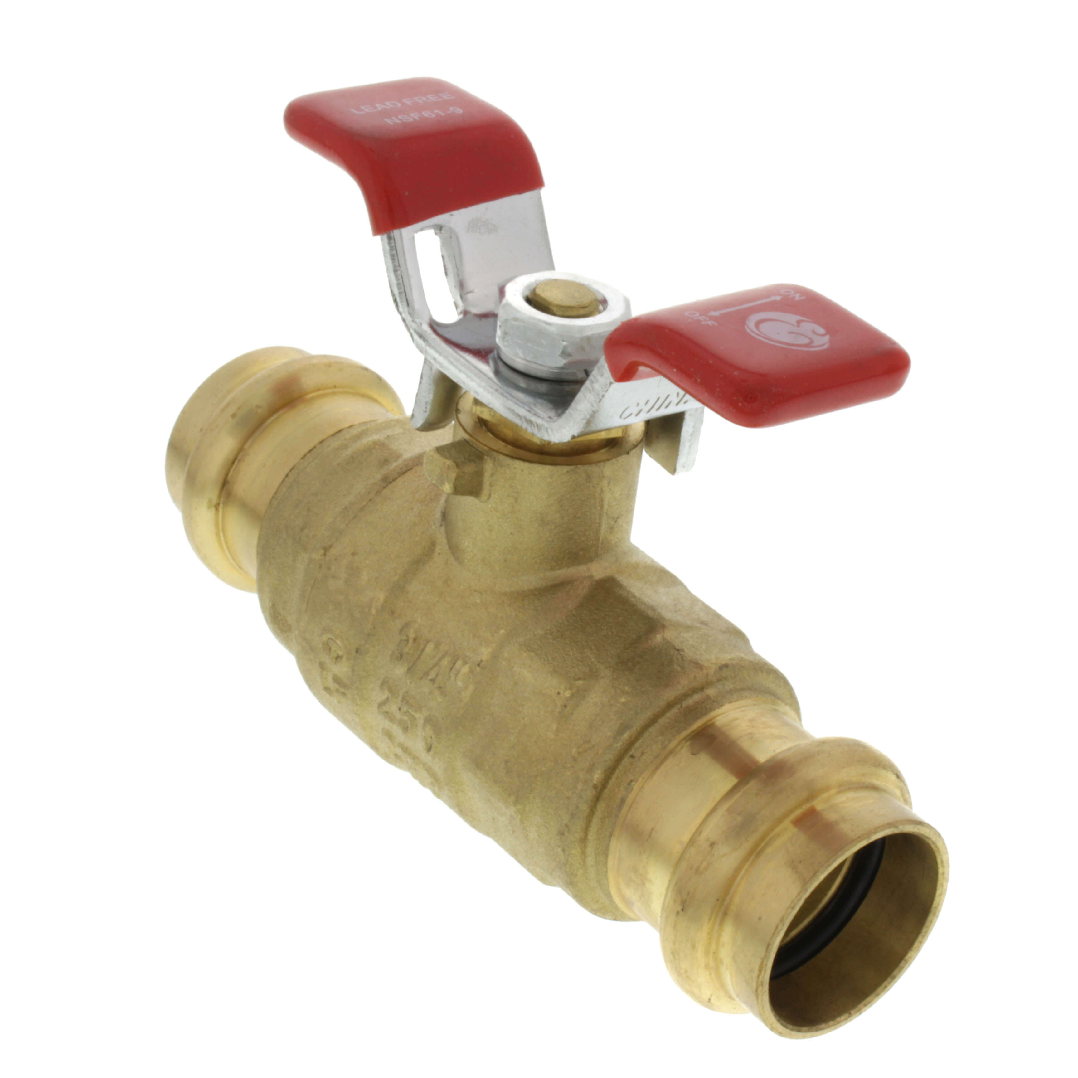 EVERFLOW Everflow 315R034-NL 3/4 PRESS Full Port Long Bonnet Ball Valve With T Handle Lead Free