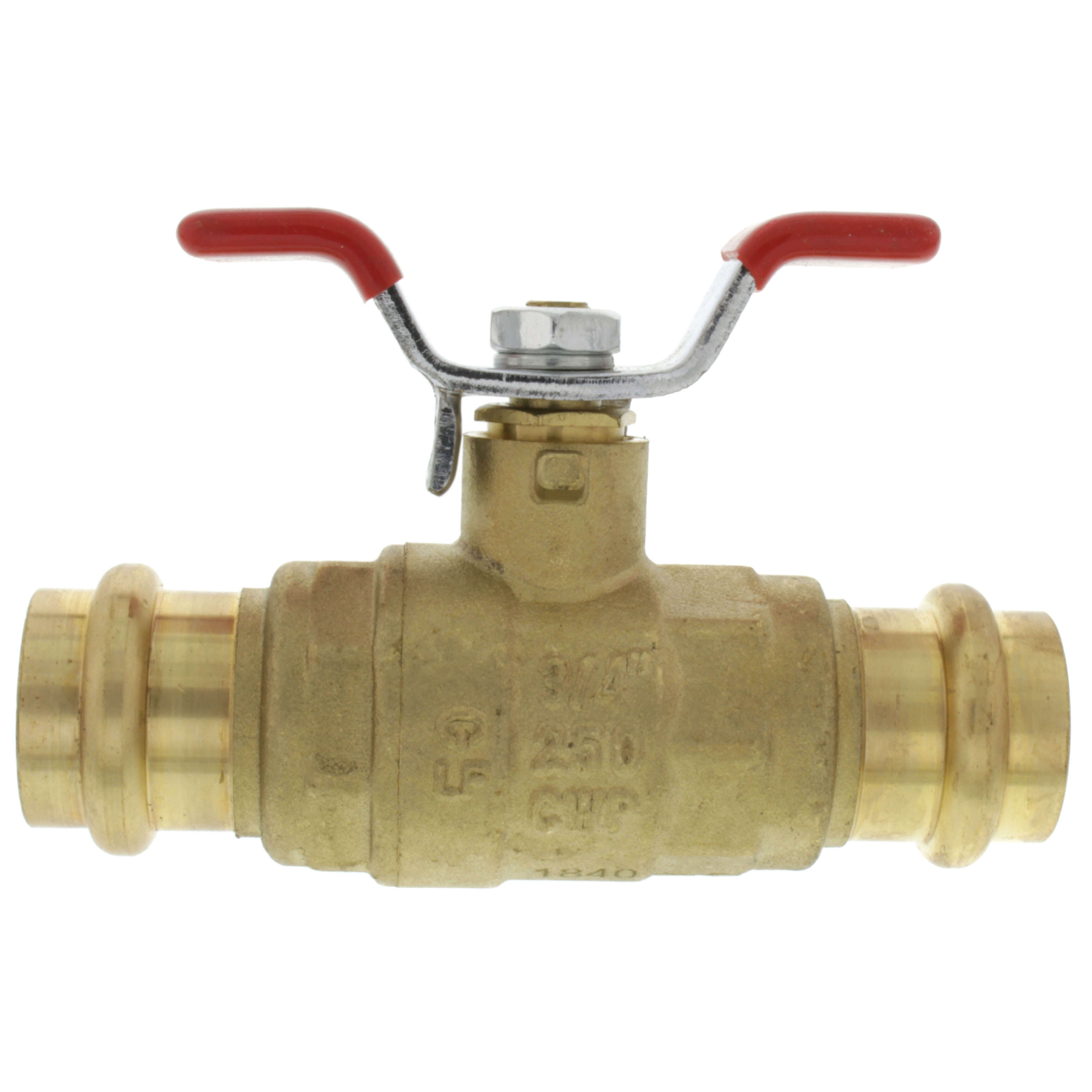 EVERFLOW Everflow 315R034-NL 3/4 PRESS Full Port Long Bonnet Ball Valve With T Handle Lead Free