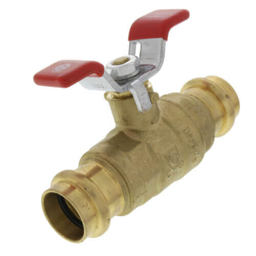 EVERFLOW Everflow 315R001-NL 1 PRESS Full Port Ball Valve with T Handle Lead Free