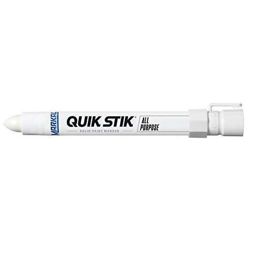 MARKAL Markal 61051 Quik Stik Twist Long-Lasting Solid Paint Marker White (Pack of 12)