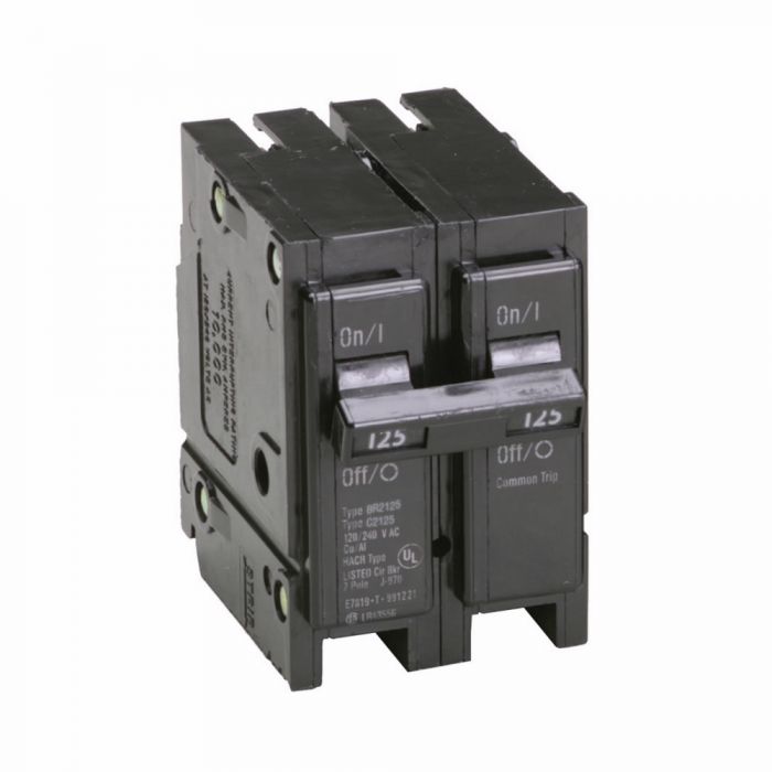 EATON EATON BR2125 Double Pole Interchangeable Circuit Breaker, 120/240V, 125 Amp