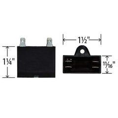 Mars 12382 2 MFD 450V Mini Split Capacitor