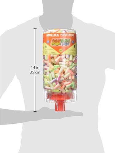 MOLDEX Moldex 6645 SparkPlugs PlugStation Earplug Dispenser Assorted Color Swirls 500 Pairs