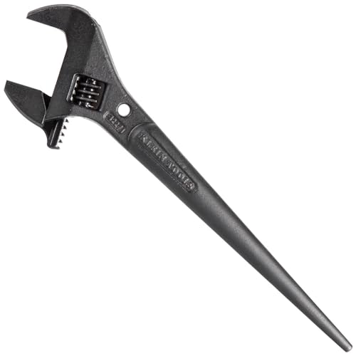 KLEIN TOOLS Klein Tools 3227 Adjustable Spud Wrench 1-7/16-Inch Tether Hole, 10-Inch