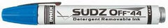 Dykem 44938 Sudz Off Detergent Removable Temporary Marker Blue Threaded Cap Tip 12 Pack