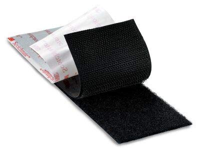 3M 3M 7000052226 Reclosable Fastener Rubber Adhesive 50 yds 1 in Wd Black