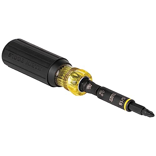 KLEIN TOOLS Klein Tools 32500HD Knect Multi-Bit Screwdriver / Nut Driver, Impact Rated 11-in-1
