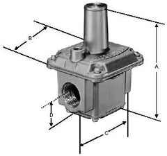 MAXITROL R400S-3/8 GAS PRESSURE REGULATORS