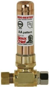 SIOUX CHIEF Sioux Chief 660-GTR1 MiniRester Water Hammer Arrestor 3/8 in Compression x 3/8 in Dia Compression Brass