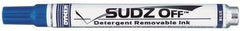 DYKEM 91938 SUDZ OFF Blue Medium Tip Markers Detergent Removable