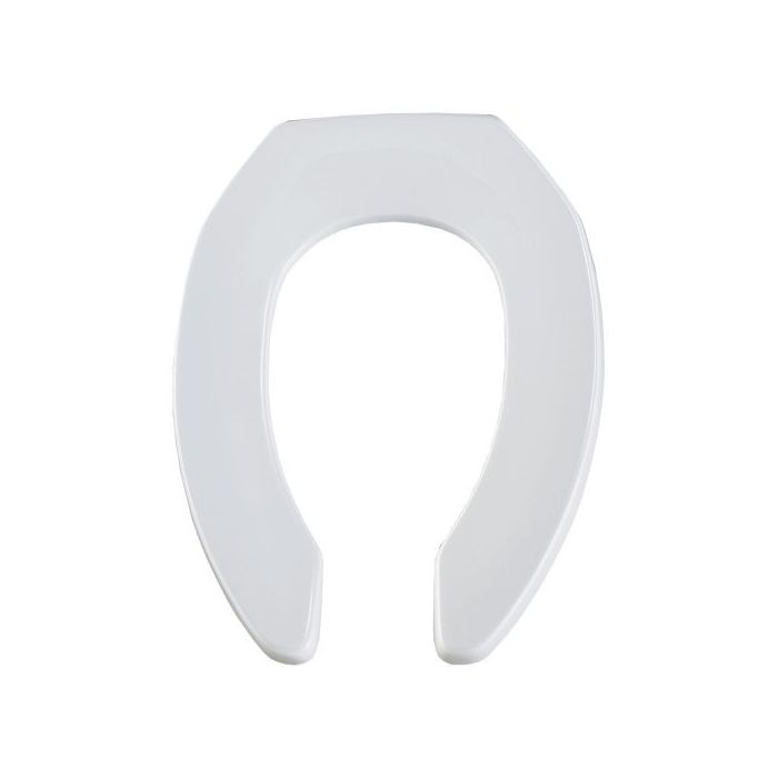 BEMIS Bemis 1955CTJ 000 Heavy Duty Toilet Seat Elongated Bowl Open Front Self-Sustaining Check Hinge