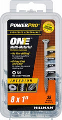HILLMAN Hillman Fasteners 116714 Flat Head Interior Screw 8x1 in 35 Pack