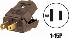 LEVITON Leviton Mfg Co 035-00101-2BP Cord Plug 15A 125V Nema 1-15P