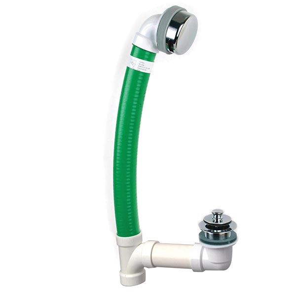 WATCO Watco FLEX924-PP-PVC-CP Flex900 Innovator 24 in. Plastic Push-Pull Drain in Chrome Plated