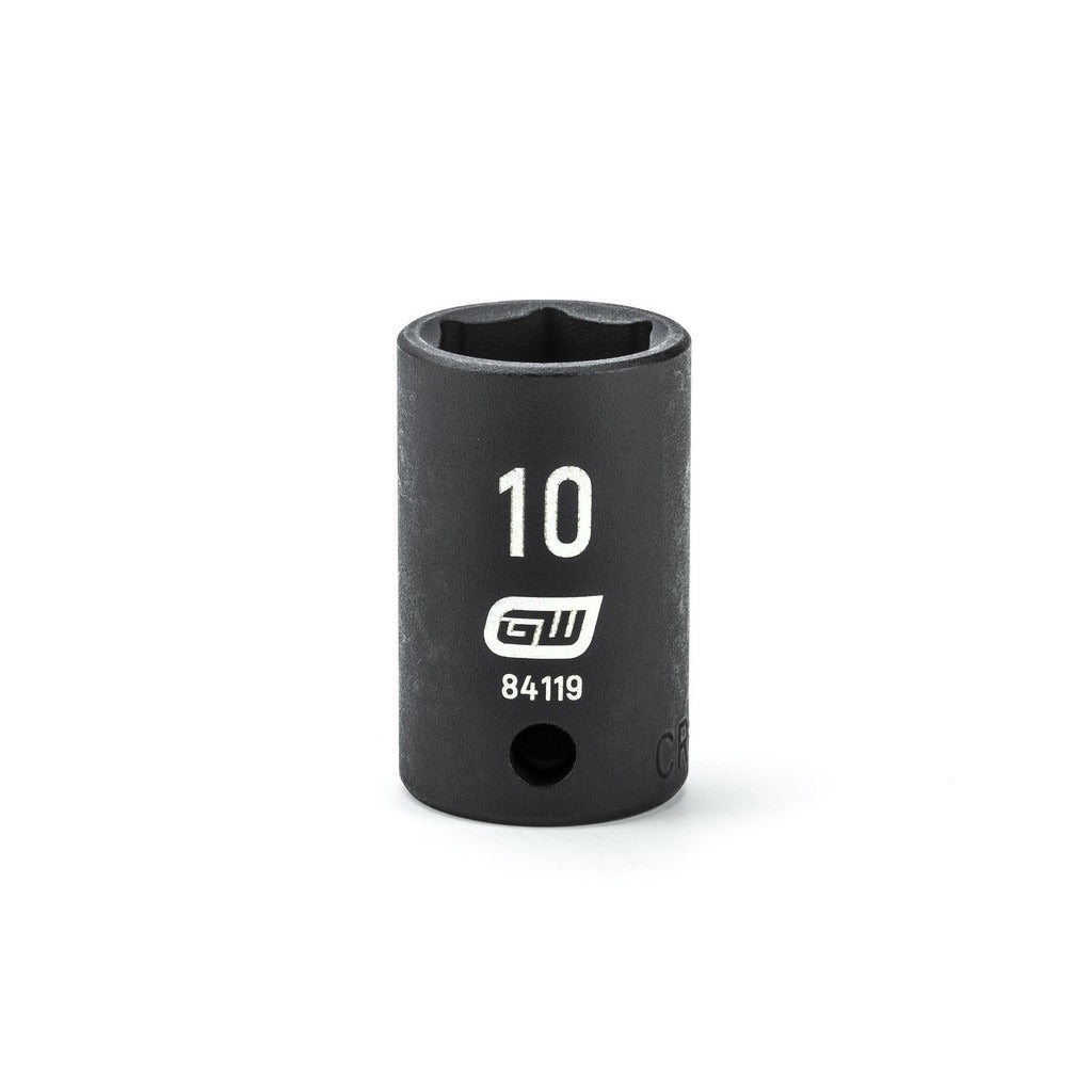 GEARWRENCH Gearwrench 84119 Impact Socket 1/4 in Drive 10mm 6-point