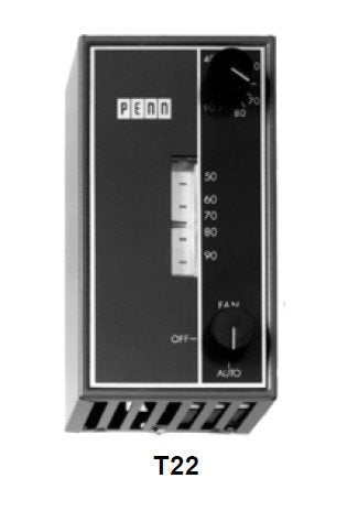 JOHNSON CONTROLS T22ABC-1 LINE VOLTAGE THERMOSTATS
