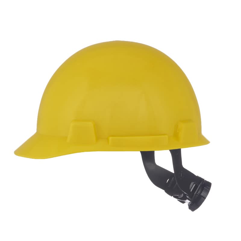 MSA SAFTEY MSA 10074069 SmoothDome Cap Style Safety Hard Hat Fas-Trac III Polyethylene Yellow