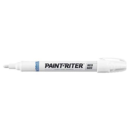 MARKAL Markal 97400 Paint-Riter Water-Based Marker Marker, White (12 Markers)