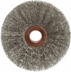 WEILER Weiler 93665 Wheel Brush 3 in Stainless Steel Crimped Wire