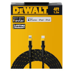 DEWALT Dewalt 131 1357 DW2 Lightning to Type C Cable 20W (4 ft)