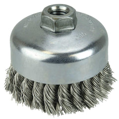 WEILER Weiler 12406 Knotted Cup Brush 4 in Stainless Steel