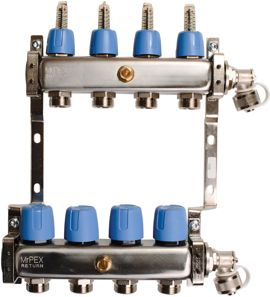MR PEX Mr Pex 3230900 9 loop 1-1/4 inches stainless steel manifold