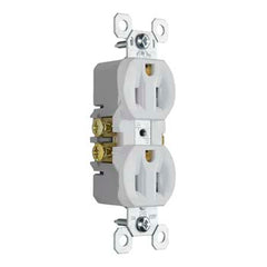 LEGRAND Legrand 3232-TRW TradeMaster Tamper-Resistant Duplex Receptacle 125 VAC 15 A (NEMA 5-15R, 2P 3W)