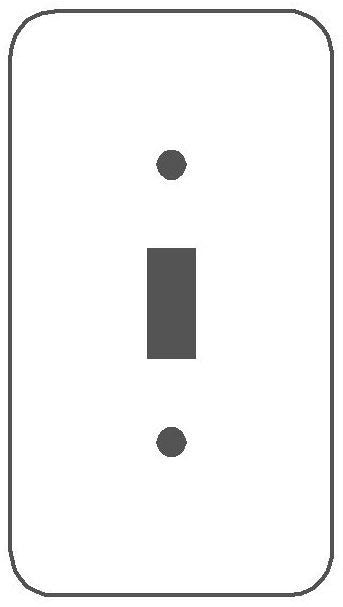 MULBERRY METAL PRODUCTS Mulberry Metal Products 79071 Standard Wallplate 1-Gang (Princess Size)