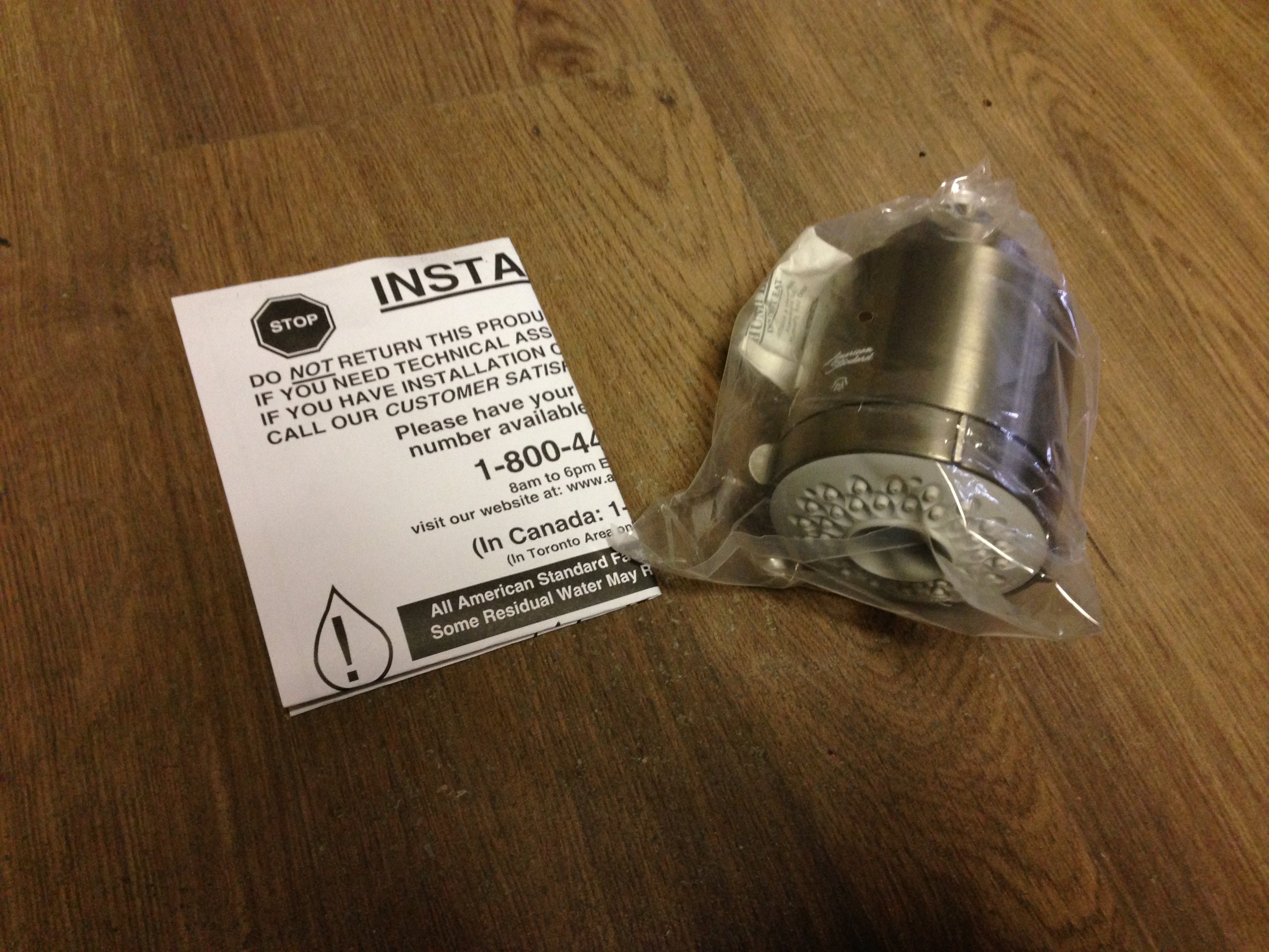 AMERICAN STANDARD AMERICAN STANDARD 1660613.295 Modern Satin Nickel Flowise 3 Function Water Saving Showerhead 2.0 GPM