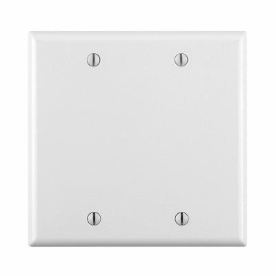 LEVITON Leviton Mfg Co 002-80725-00W 2-gang Blank Wallplate