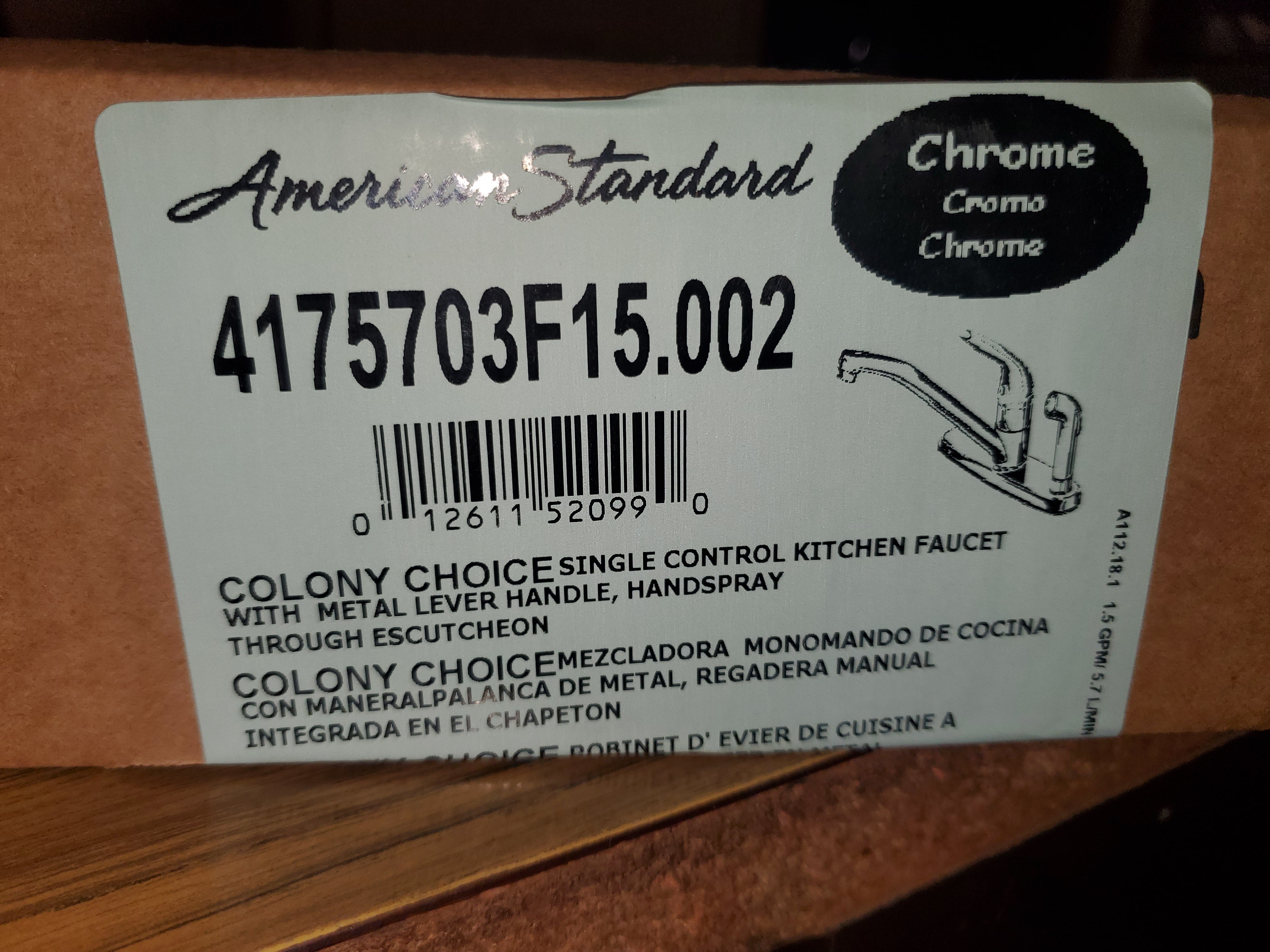 AMERICAN STANDARD 4175703F15.002 KITCHEN FAUCETS