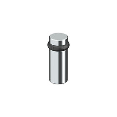 DELTANA Deltana UFB6000U26 Round Universal Floor Bumper Bright Chrome