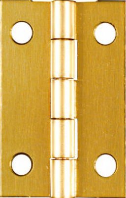 NATIONAL HARDWARE National Mfg N211-292 Solid Brass Hinge 1.5x1 in 2 Pack