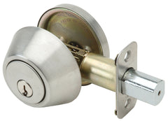 PAMEX Pamex FD261 Single Cylinder Deadbolt Grade 3 Satin Stainless