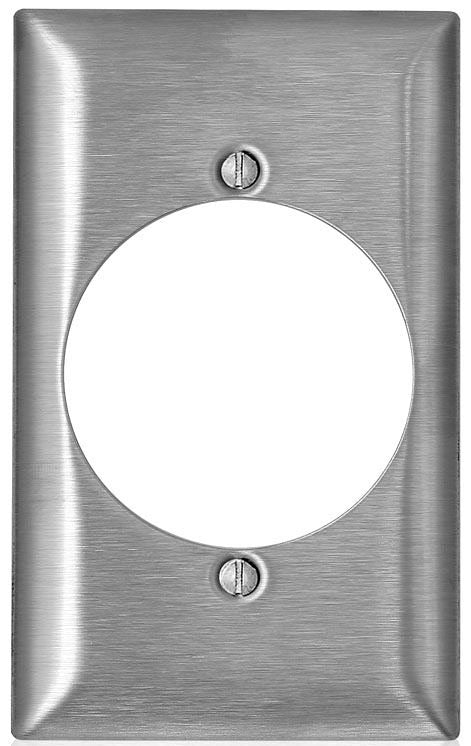 LEVITON Leviton SL723 1-Gang C-Series Single 2.15 inches Diameter Opening Wallplate Standard Size