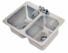 ADVANCE TABCO Advance Tabco DI-2-10 Drop-in Sink 2 Compartment 20 Gauge