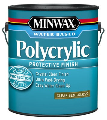 MINWAX Minwax 14444 Polycrylic Clear Semi-gloss 1 Gallon