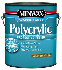 MINWAX Minwax 14444 Polycrylic Clear Semi-gloss 1 Gallon