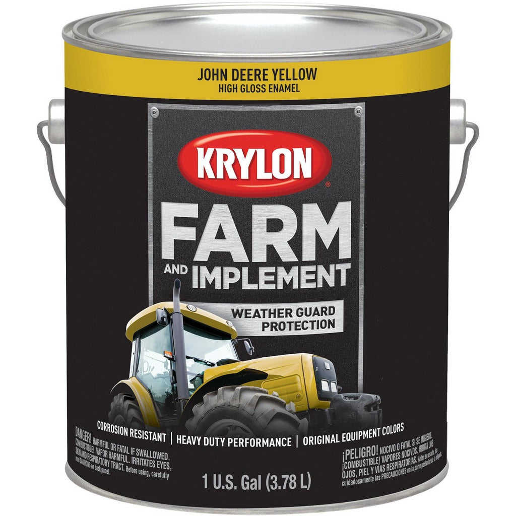 KRYLON Krylon K01970008 Brush-on Paint 1 Gal John Deere Yellow