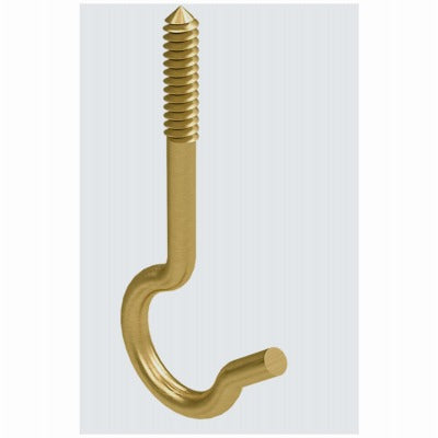 NATIONAL HARDWARE National Mfg N274-936 Brass Ceiling Hook 2.5 in 25 Lb