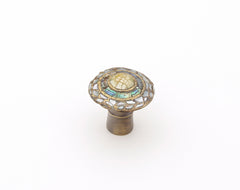 SCHAUB Schaub 650-AD Cabinet Knob Fair Isle Imperial Shell Aged Dover