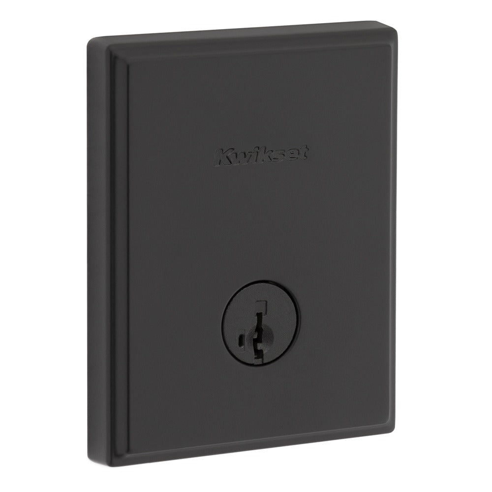 KWIKSET Kwikset 258TRCT-514S.STRKP Deadbolt Matte Black Strike Pack
