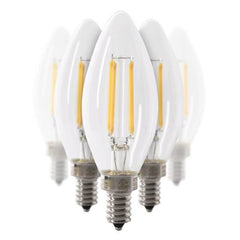 FEIT ELECTRIC Feit Electric CTC40/950CA/FIL/6 Led Bulb B10 3.3 W (Pack of 6) CTC40/950CA/FIL/6