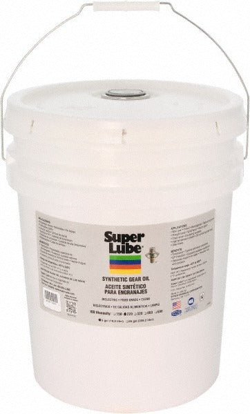 SUPER LUBE Super Lube 54205 Synthetic Gear Oil Iso 220 5 Gal Pail