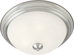 MAXIM Maxim 5849MRSN Two Light Flush Mount 2 x 60W 11.5 Inch
