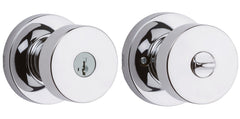 KWIKSET Kwikset 740PSKRDT-26S Pismo Entry Knob Lock Bright Chrome