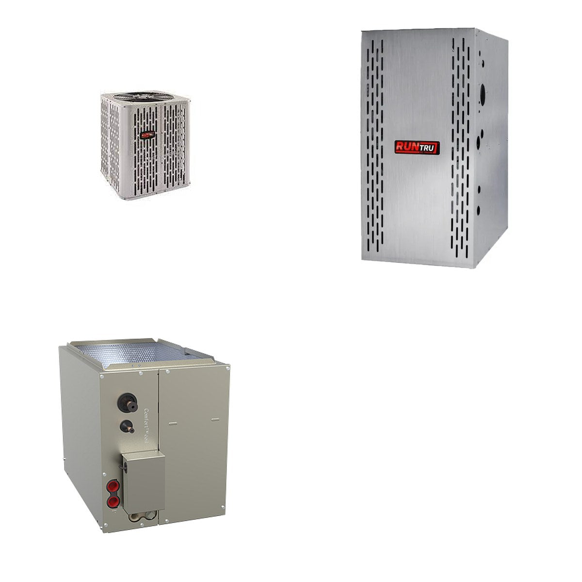 TRANE TRANE 48000 BTU R-454B 15 SEER2 Central Dual Fuel System (Heat Pump + Furnace + Coil)