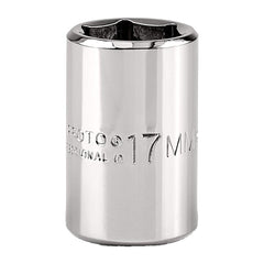 PROTO Proto J5417MH 17mm 6-point 1/2 Drive Hand Socket